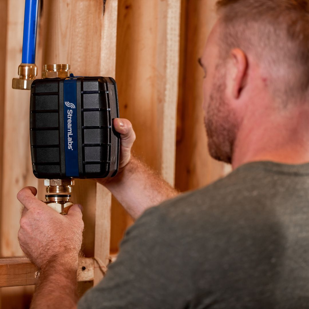  Control is a smart automatic water shut-off valve designed with state-of-the-art ultrasonic flow metering technology to monitor and protect your entire home plumbing system.