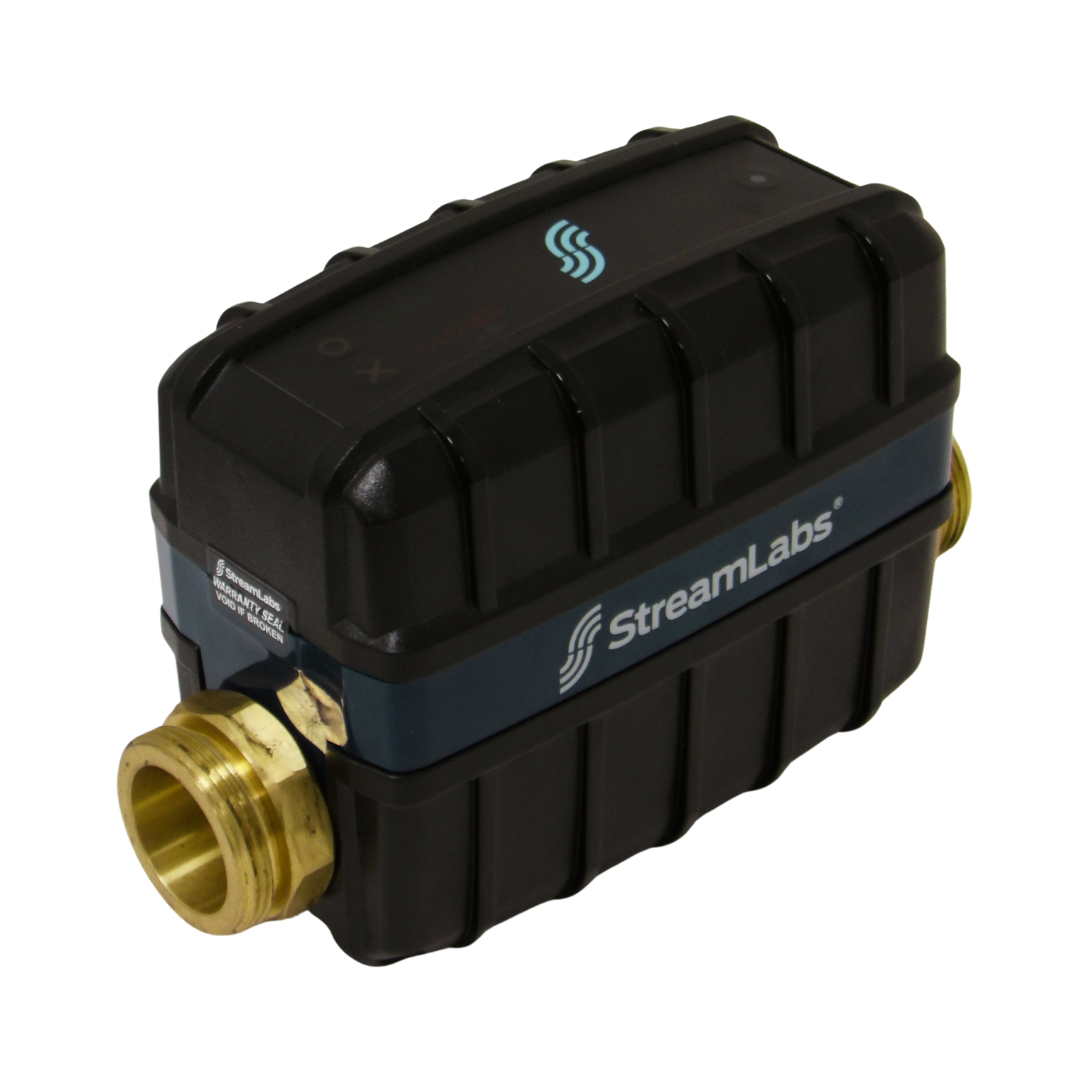 Homeowner monitoring StreamLabs Control system via mobile app