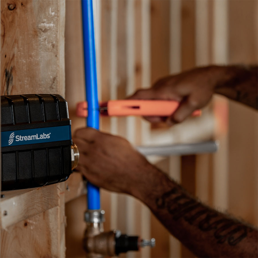 Professional Installation of StreamLabs Water system ensures efficient water monitoring for your home or business.