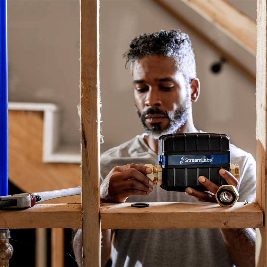 Professional StreamLabs Water installation service ensuring optimal water monitoring and precise leak detection.