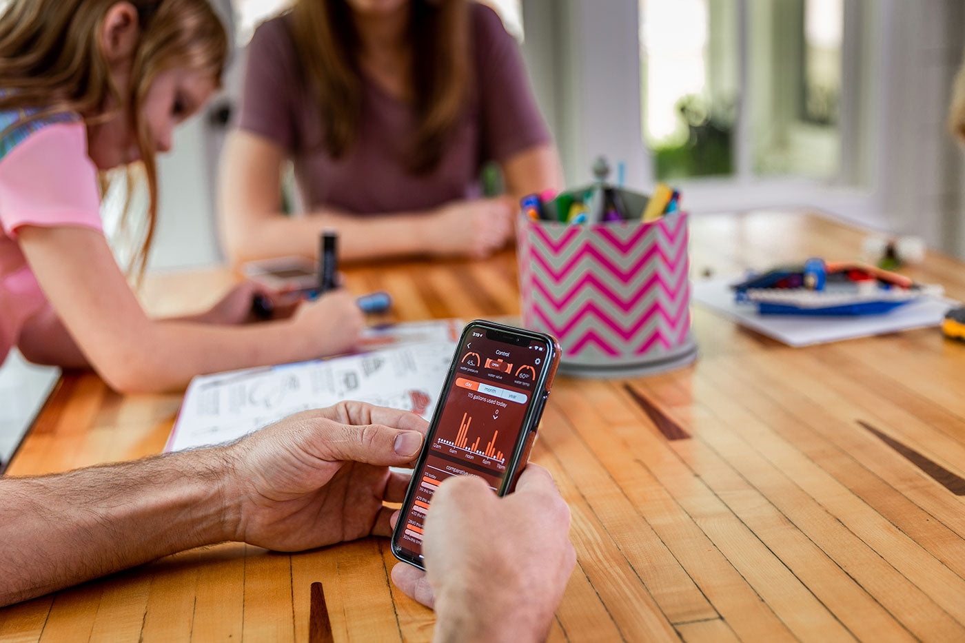 StreamLabs water leak detection system installed on home plumbing for real-time monitoring."