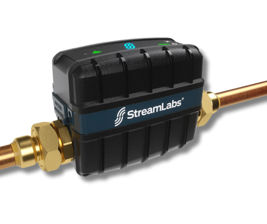 StreamLabs Control automatic water shutoff valve with leak detection system