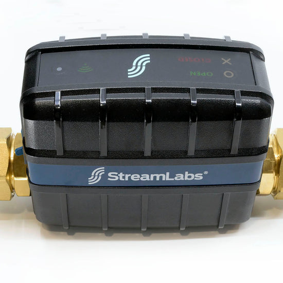 StreamLabs Control automatic water shutoff valve with leak detection system